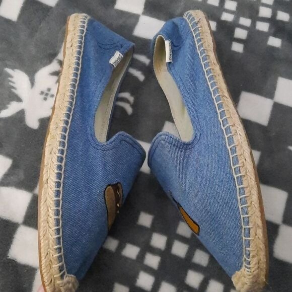 Soludos by Jason Polan Hot Dog Mustard Canvas Espadrille Loafer Size 9 - Picture 3 of 10